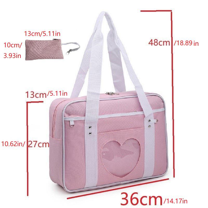 Borsa Tote in Tela JK: Borsa a tracolla versatile a spalla singola per studenti e fan di COS Anime - Ideale per il pendolarismo e i laptop