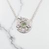 Green Amethyst Gemstone 925 Sterling Silver Jewelry Handmade Women Pendant0.92" CP-34-11