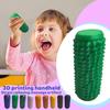 3D Printed Spiral Fingertip Decompression Massage Stick With Small Handle