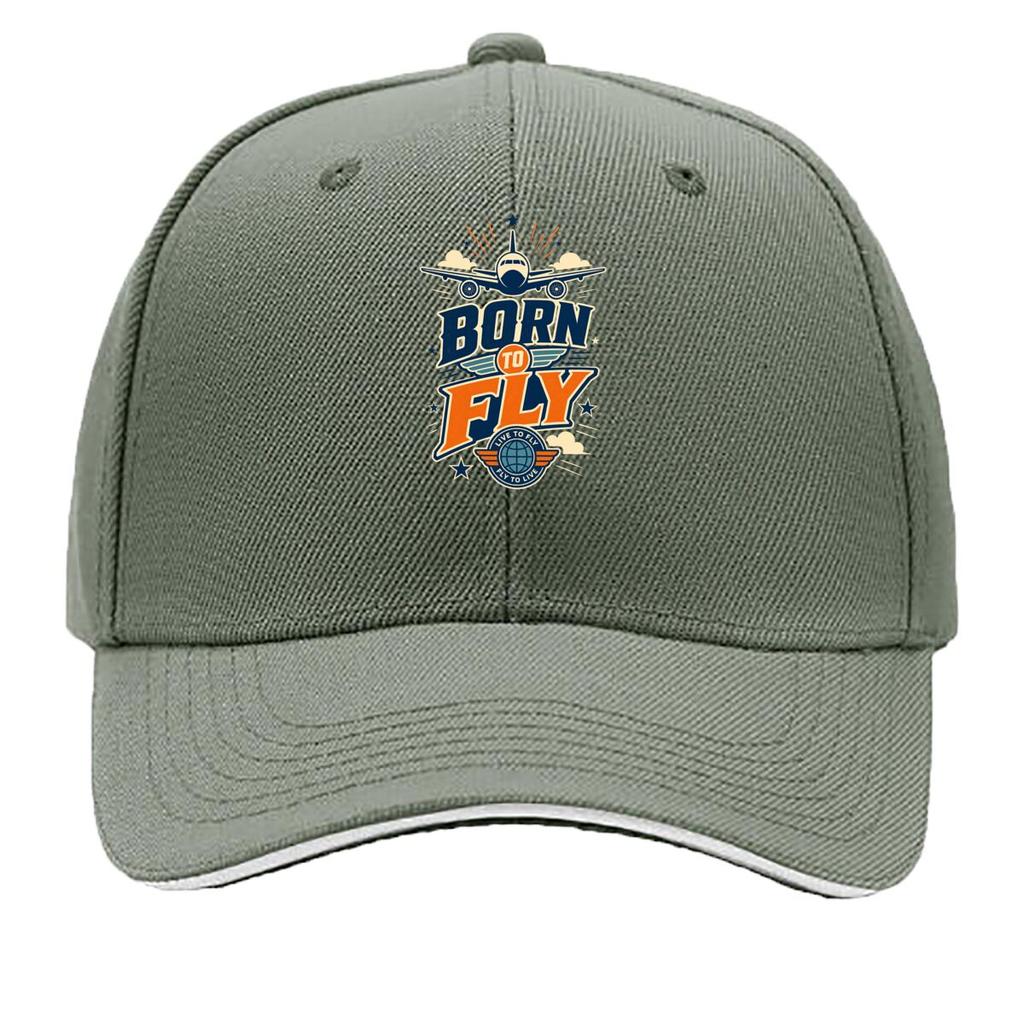 Sky Dream Aviation Quote Graphic Sandwich Baseball Cap Sun Cap Outdoor Workouts Hat