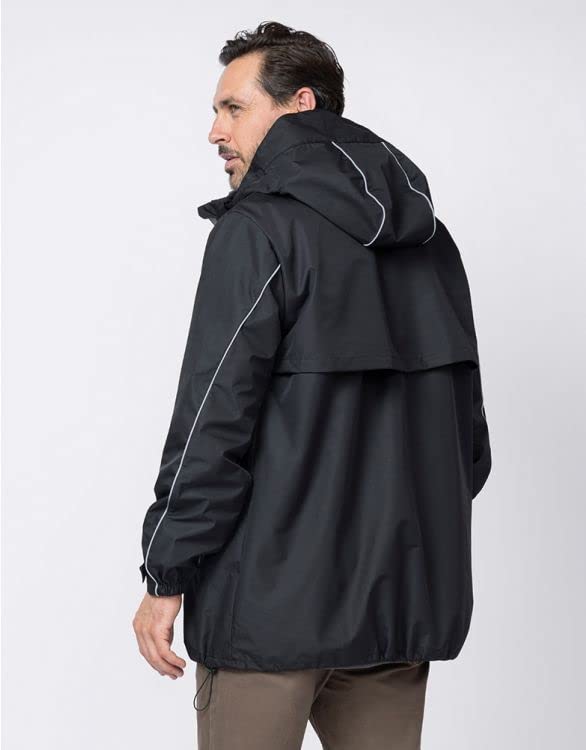 Baby carrier compatible PEDRO S [Serafin] Coat, coat, Men's Black/Gray