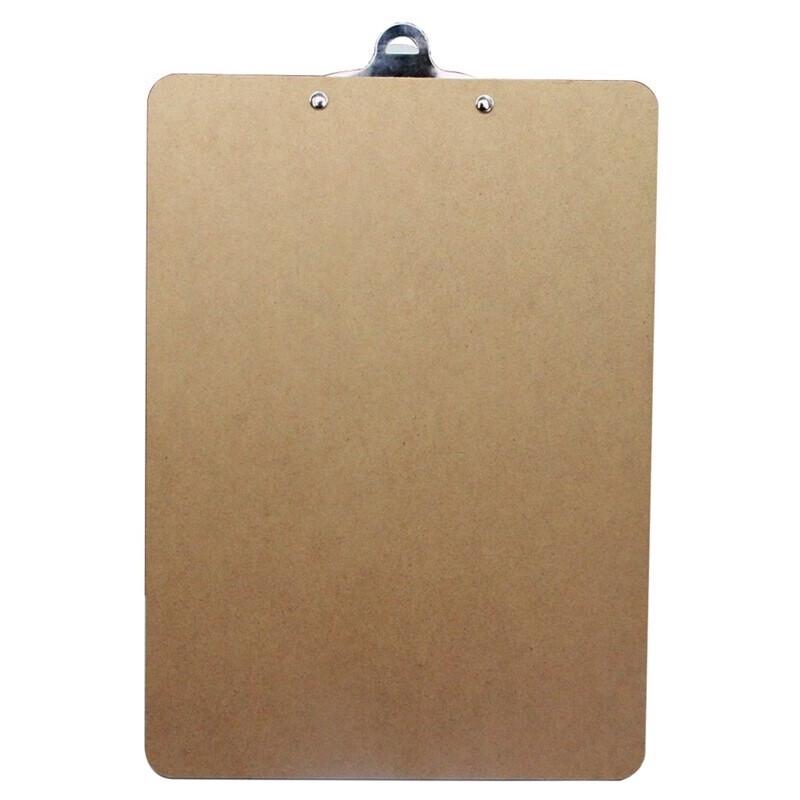 Deli 9227 A4 Wooden Clipboard with Butterfly Clip