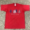 VTG 90s Seattle Washington Men Sz L Red Shirt Trees Flag Outdoors 1997 RARE Unisex T-Shirt