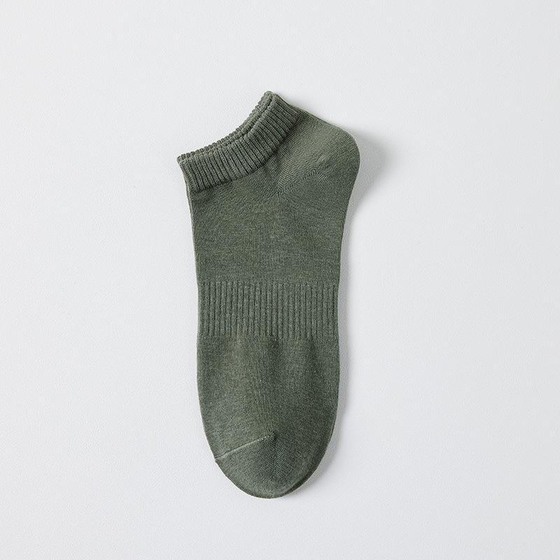 Men's Summer Thin Cotton Ankle Socks: Breathable, Sweat-Absorbing, Anti-Odor Low-Cut Sports Socks