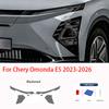 Smoke Black High-Gloss TPU Headlight Protective Film for Chery Omonda 5 C5 E5 -2025 Pre-Cut PPF Anti-Scratch Vinyl Wrap