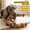Simulated Dog Sausage Plush Chew Toy Press-to-Squeak Pet Boredom Relief Toy Dog Squeaky Toy