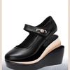 Round Toe Women's Shoes Casual Shoes Versatile Fashion High Heels Slope Heel Ladies Pumps Mujer Zapatos