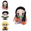 17cm Demon Slayer Xmas Gifts Plush Toys Set Nezuko Tanjiro Giyuu Inosuke Zenitsu