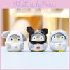 Cute Animal Penguin Plush Keychain With Short Pile Fabric For Decoration Gift
