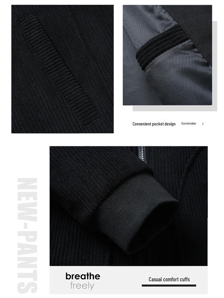 Herren Plus Size Corduroy Reversweste - Frühling/Herbst Stil