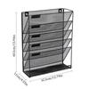 File Organizer Wall Hanging Holder Rack Mail Folder MagazineOffice Paper Document Letter Sorter Mesh Mount Vertical Iron Bin
