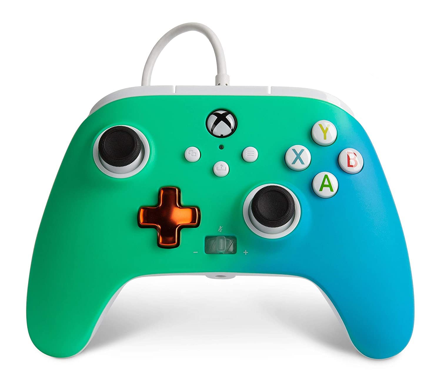

Рік PowerA Enhanced Wired Controller Seafoam Fade Функція подвійної вібрації Кнопка «Назад» Xbox Series Xbox Windows [2 Гарантія] XS One, ПК, 10/11