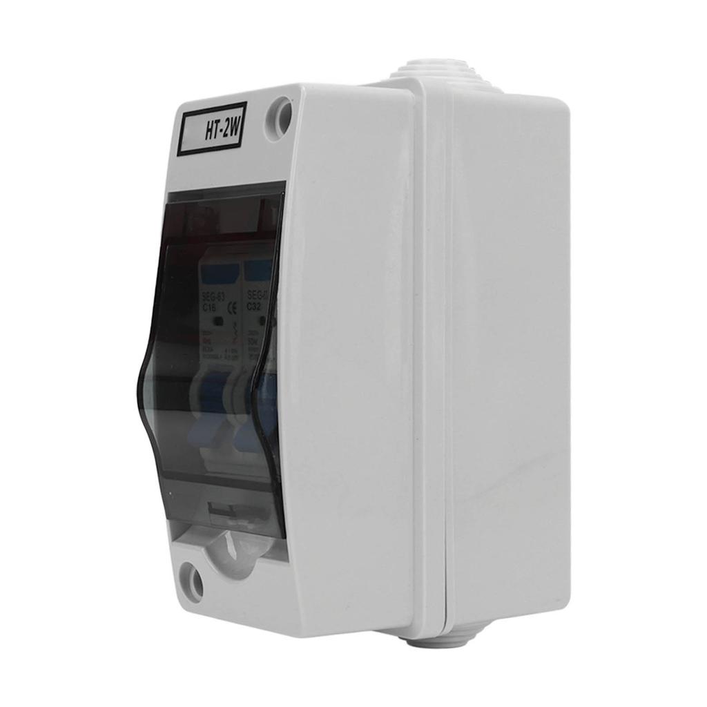 Circuit Breaker 2P MCB C Type Outdoor Waterproof Miniature Circuit Breaker with Box 230V C16 C32