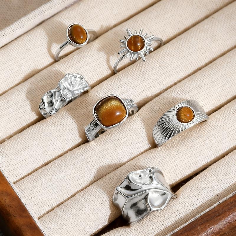 European and American Geometric Creative Ring Set of 30 Pieces, Personalized Irregular Design Women's Ring