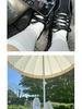 Niche Style White Lace-Up Ballet Flats for Women - 2025 Spring/Autumn Casual Mary Jane Shoes