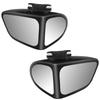 Quikaboo Car Side Auxiliary Mirror for Side Under, Blind Spot Elimination, Rear Viewing, Submirror,