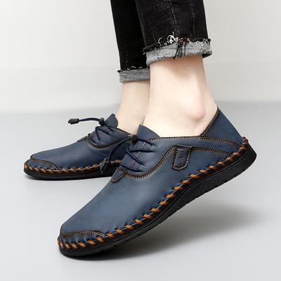 Mode Homme Mocassins Chaussures Business Décontractées Fait Main Cuir Confortables Mocassins Extérieur Chaussures Homme Respirantes Semelle Souple Chaussures de Conduite