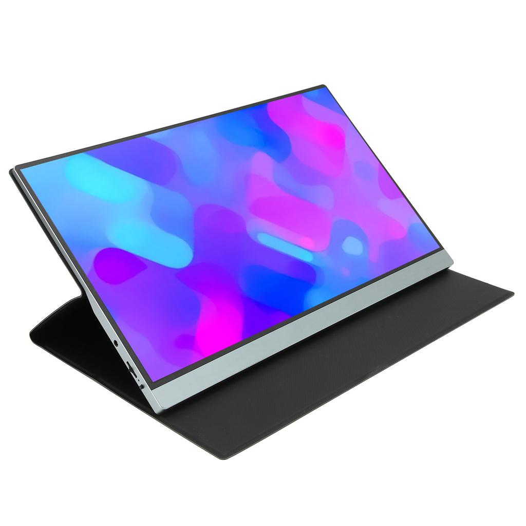 15.6in Monitor FHD 4K IPS Mode Projection Function Portable Gaming Monitor with Leather Case