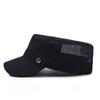 Men's Spring Summer Net Cap Flat Top Cap Outdoor Sun Hat Middle-Aged Breathable Cap