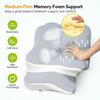 Geruchloses orthopädisches Kissen für Nacken- und Schulterschmerzen Memory-Schaum-Nackenkissen Ergonomisches Schlaf-Halswirbelkissen