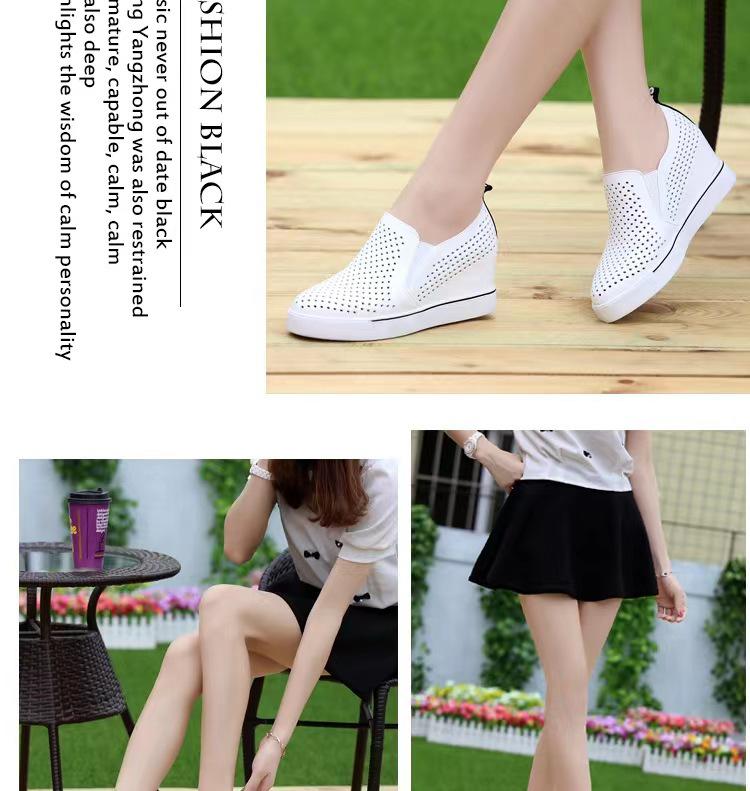 2024 Frühling/Sommer Damen Koreanischer Stil Weiße Slipper - Weiches Leder, Dicke Sohle, Lässige Einzelne Schuhe.