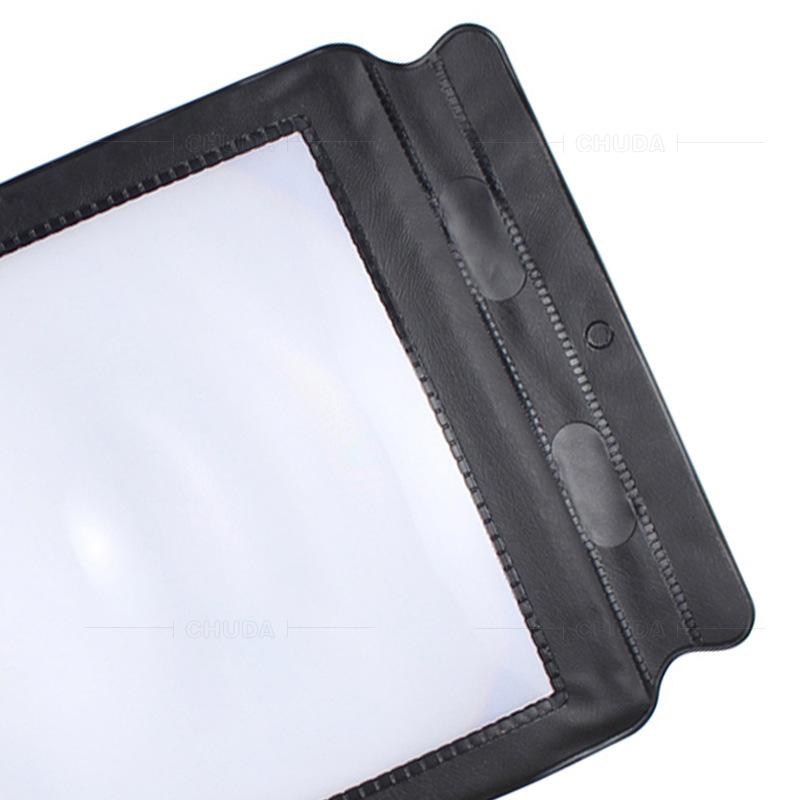 

Ultra thin PU leather framed business card magnifying glass A4 card magnifying glass for large reading 305mmx195mm
