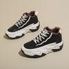 Autumn Women's High-top Shoes Versatile Thick-soled Height-enhancing Sports Casual Dad Shoes