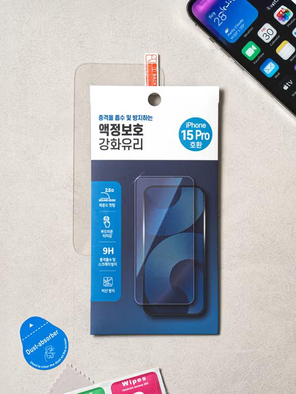 

iPhone 15 Pro Tempered Glass Screen Protector