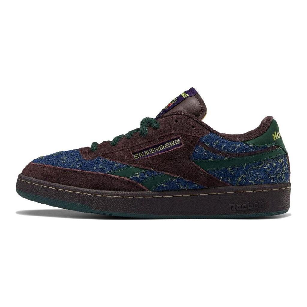 Brain Dead X Reebok Club C Revenge Purple Abyss Batik Blue Unisex Sneakers Dark-Forest-F17-R GX9593