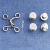 1 Set Nail-free Metal Jeans Button Snaps Detachable Pants Clips Buttons Pins DIY Waist Tightener Clothing Buckles Sewing Tools