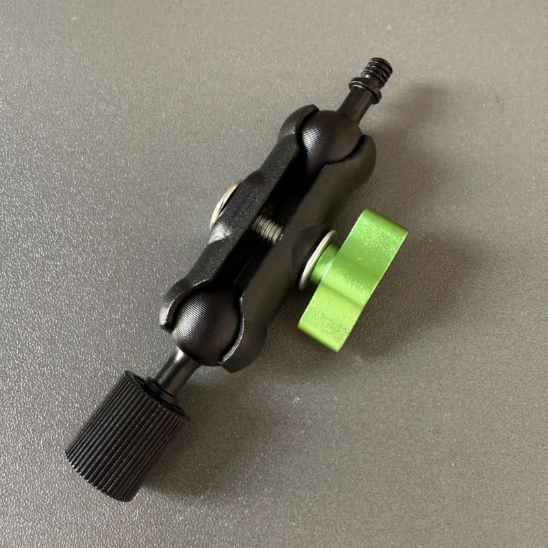 Iron Clamp Ball Head Clamp 1/4inch Male to Female Threaded For Phone Video Mount Camera Monitor LED Light Car Microphones