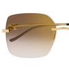 Cartier Metal Butterfly Sunglasses Women sunglasses Gold CT0359S002