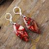 Ethnic Style Natural Stone Emperor Stone Water Drop Earrings Earrings Light Luxury Jewelry Earrings