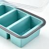 Silicone Freezer Molds with Lids Food Storage Containers Easy Release for Soup Sauce Broth Rice Butter Ice Cubes Meal Prep