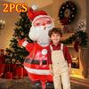 Large Christmas Snowman Foil Balloon Standing Christmas Tree Balloon Santa Claus Gift Box Balloon Christmas Party Decors