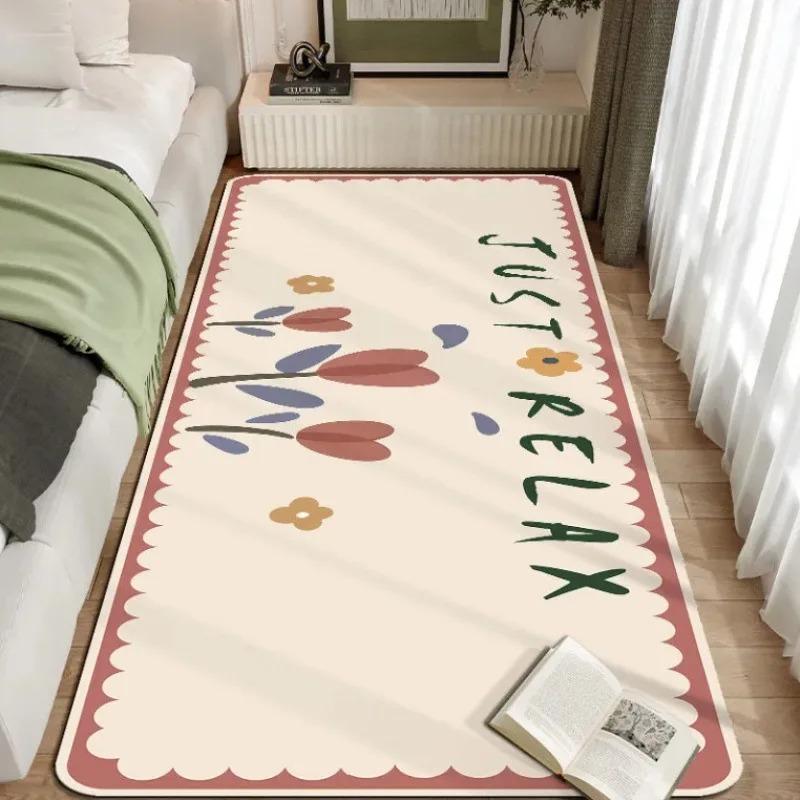 Flower Pattern Carpet Mat Rug Home Decoration Just Relax Non-Slip Floor Mat for Bedroom Living Room Carpets for Living Room
