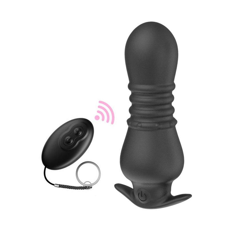 Remote Controlled Vibration Prostate Massager with Anal Tamponade for Adult Sex Toys for Men and Women