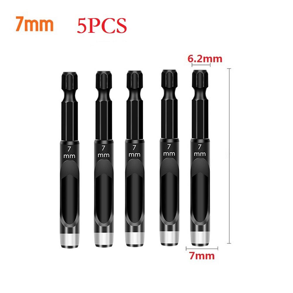 1/5pcs Leather Craft Hollow Hole Punches Hex Shank Adapter Hollow Punch For Drill Cardboard Leather Belt Leather Hole Punching