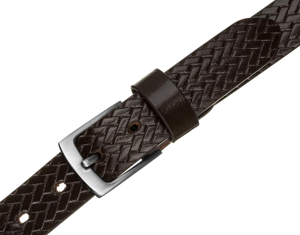 M LEATHER BELT WAS PLW-R-15 100 Brown