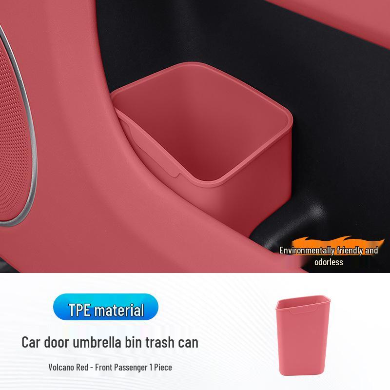 Silicone Car Trash & Umbrella Holder for Front/Rear Doors & Seats - Waterproof Storage
