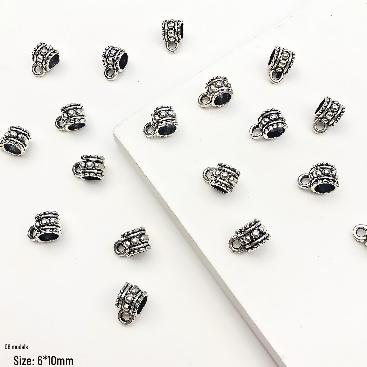 

Ретро японские бусины-разделители из тибетского серебряного сплава: Трехстороннее соединение для самостоятельного изготовления браслетов и ожерелий.