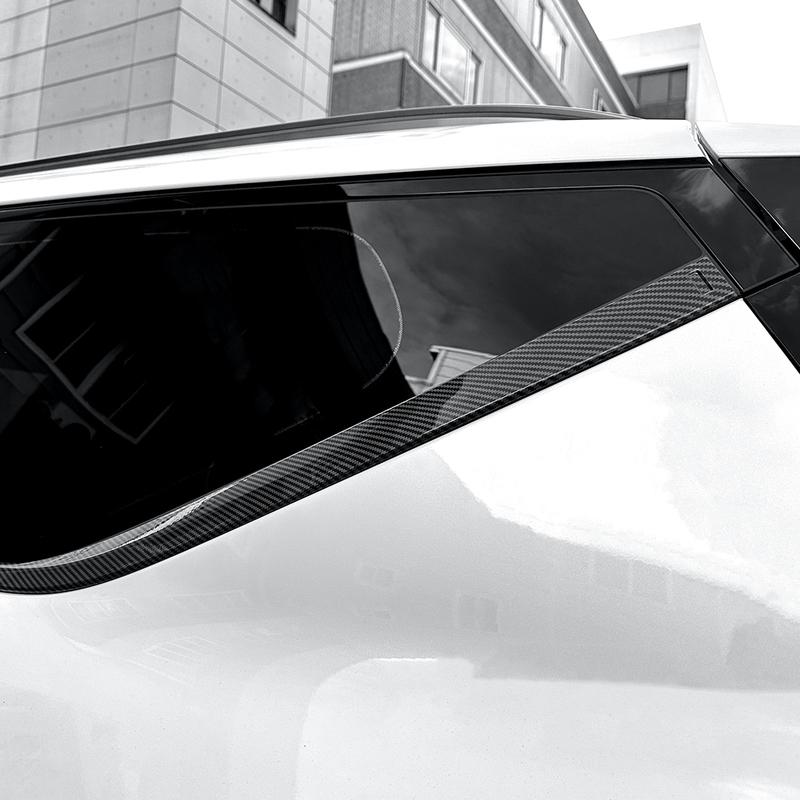 For Kia EV9 6PCS ABS Black Door Window Frame Trim Stripes Exterior Mouldings LHD/RHD