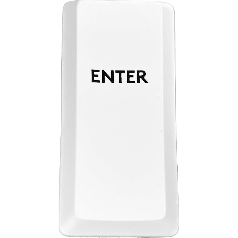 

logitech G913/G913TKL/G915 replacement keycaps [Sold as 1 piece] (Light-emitting compatible) [BERGBUCH] (ENTER (numeric keypad), White)