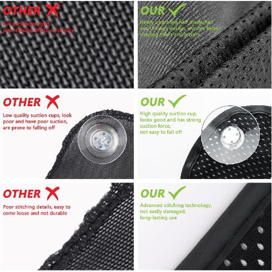 Side Window Sun Shade For Semi Truck, Upgarde Shade Interior UV Protection Truck Windows Shades RV Semi Truck Accessories Compatible With