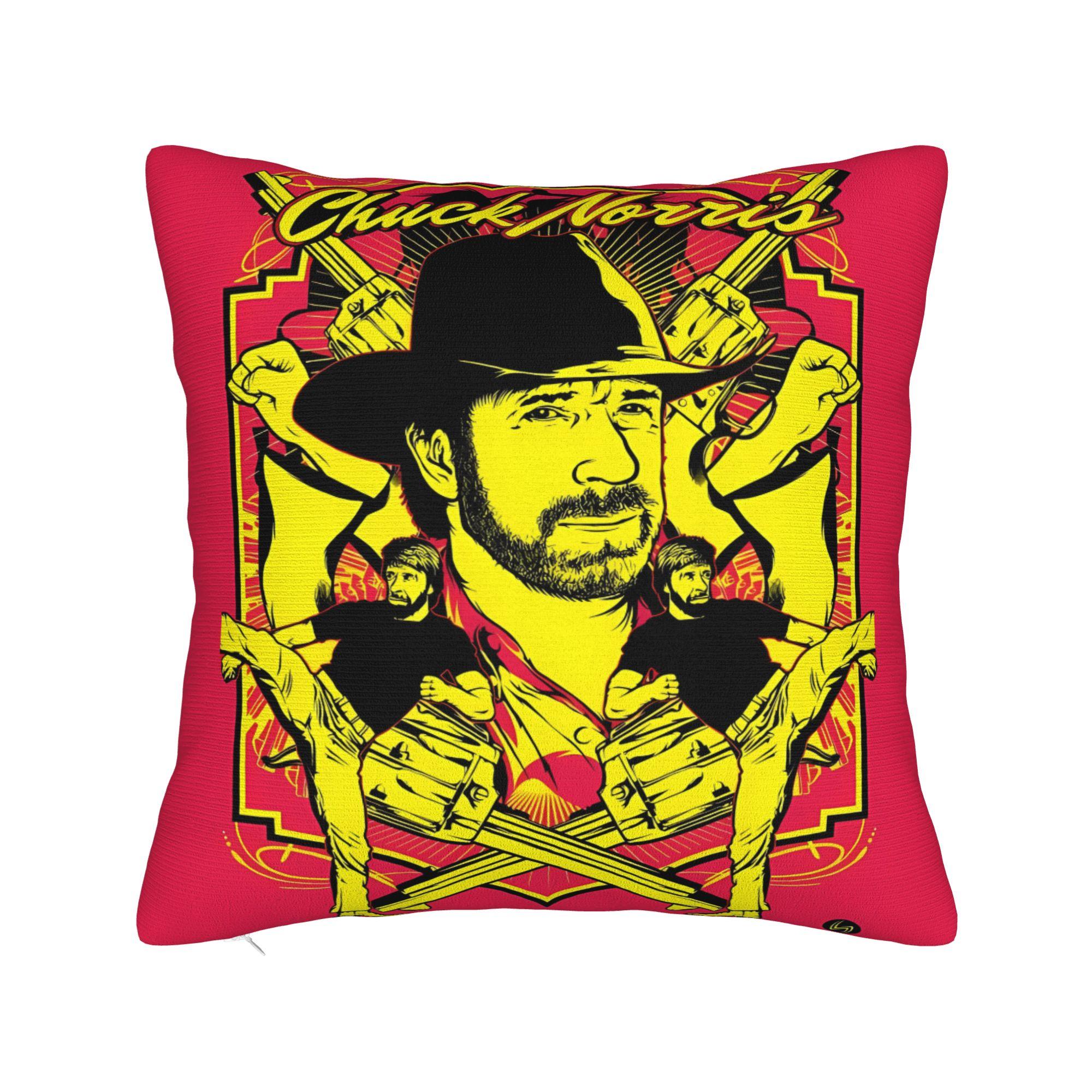 Pillow Case Chuck Norris Comfy Pillow Cover For Sofa Home Decoration Vintage Pillowcases 30cmx30cm
