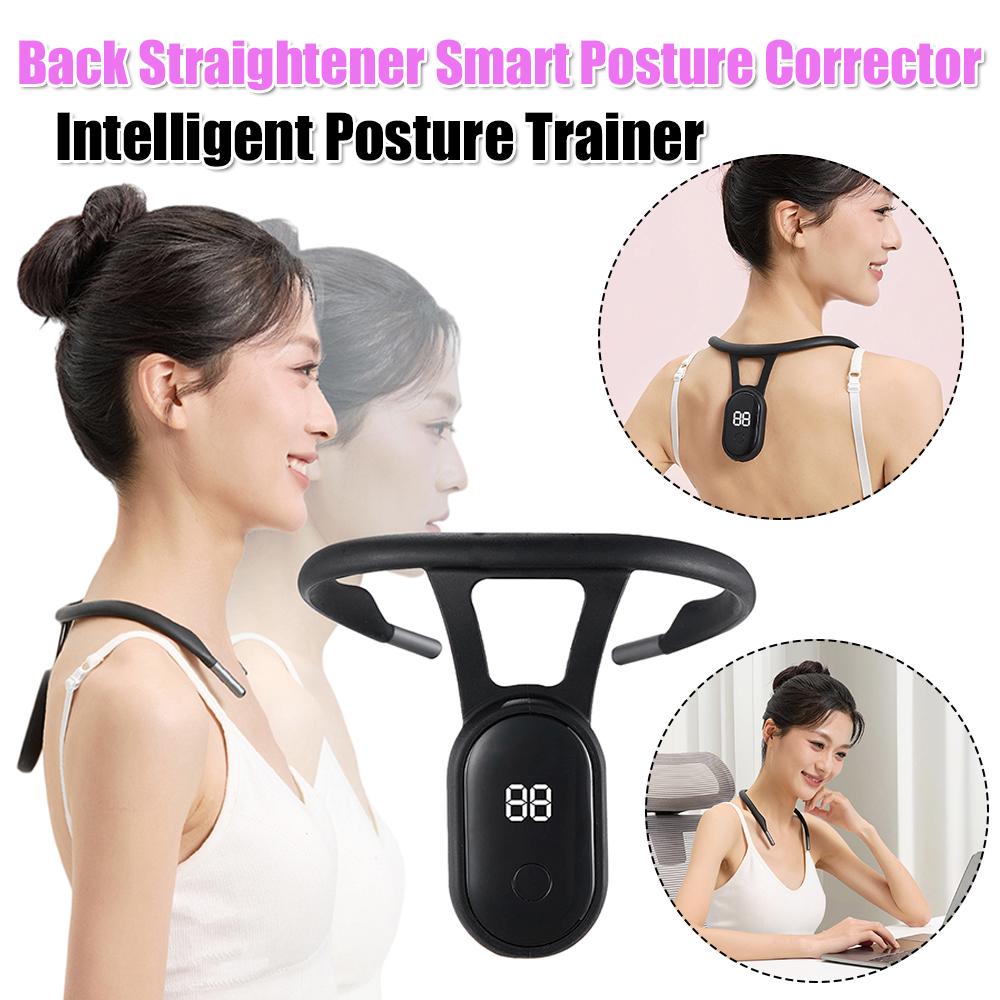 Posture Brace Trainer Realtime Scientific Monitoring Neck Hump Corrector with Smart Sensor Vibration Reminder for Men and Women