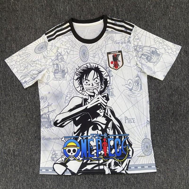 Kurzärmeliges Fußballtrikot inspiriert von der japanischen Nationalmannschaft Anime-Kollaboration Dragon Ball One Piece Naruto