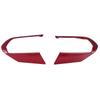 2pcs Auto Steering Wheel Cover Trim Left and Right Position Fit for Mazda 3/Axela 2020Red