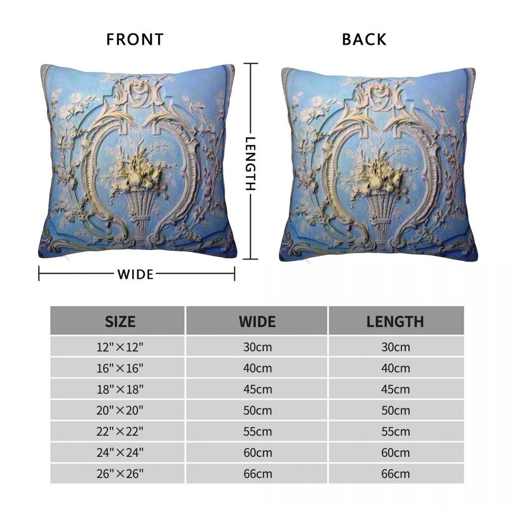 Rococco Ceiling In Versailles Square Pillowcase Polyester Linen Velvet Creative Zip Decor Home Cushion Cover