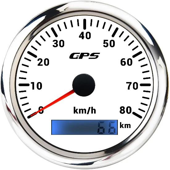 85MM GPS Speedometer Gauge For Motorcycle Marine Boat Truck 30~200 Kmh Speed Gauge Meter With GPS Antenna 7 Color LED Backlight